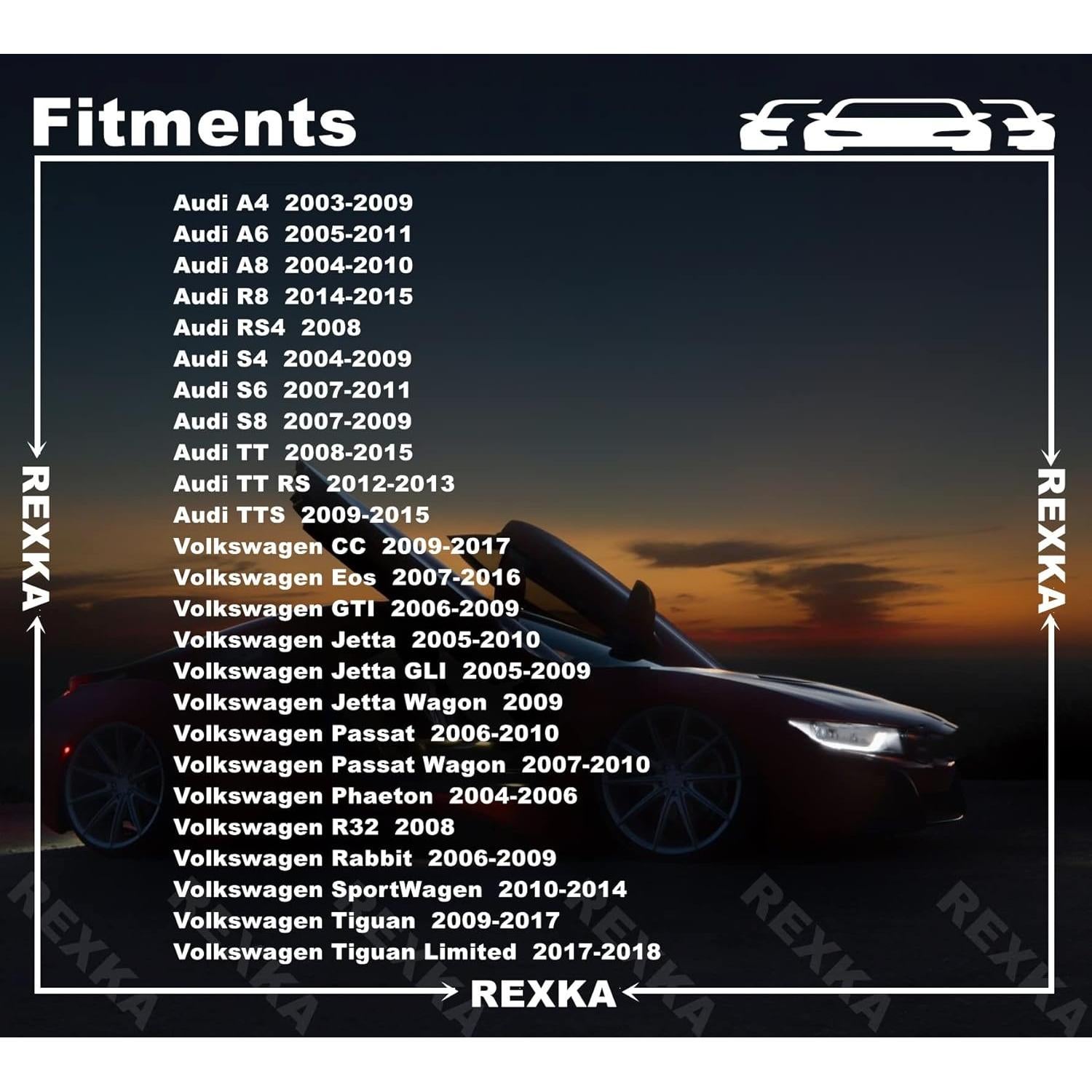 Clips de Retención de Panel de Puerta Interior Rexka 10 pcs