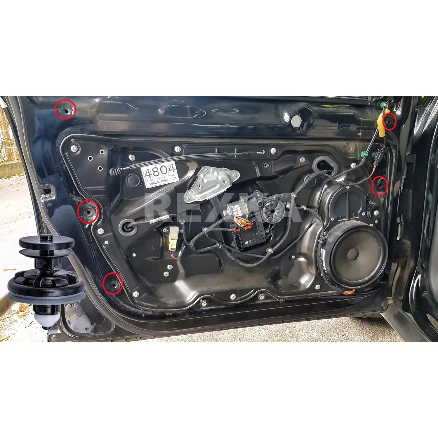 Clips de Retención de Panel de Puerta Interior Rexka 10 pcs