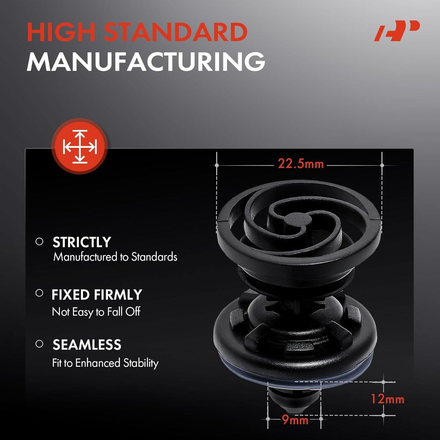 20 Clips Sujetadores de Panel A-Premium para Volkswagen y Audi