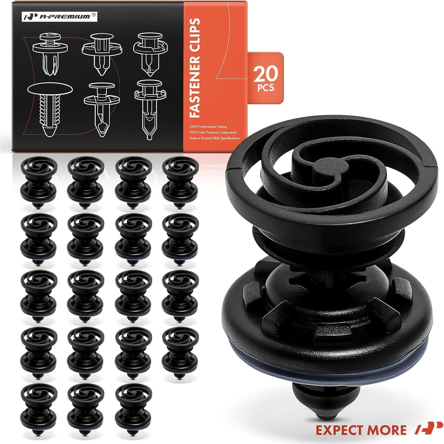 20 Clips Sujetadores de Panel A-Premium para Volkswagen y Audi