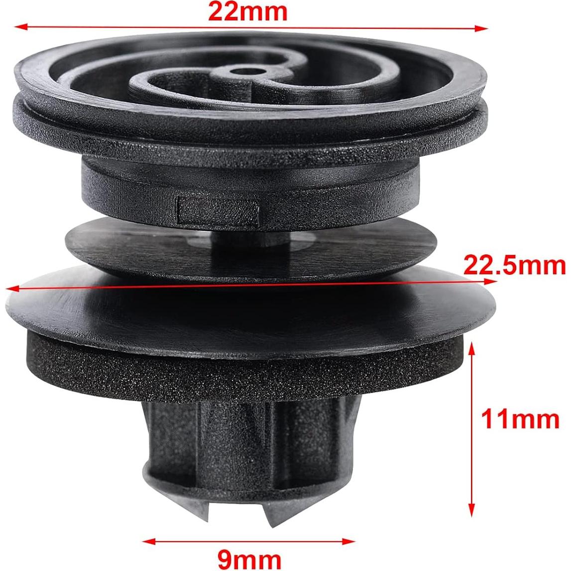 Sujetadores de Panel de Recorte OAUTOO 25pcs para VW 3B0-868-243