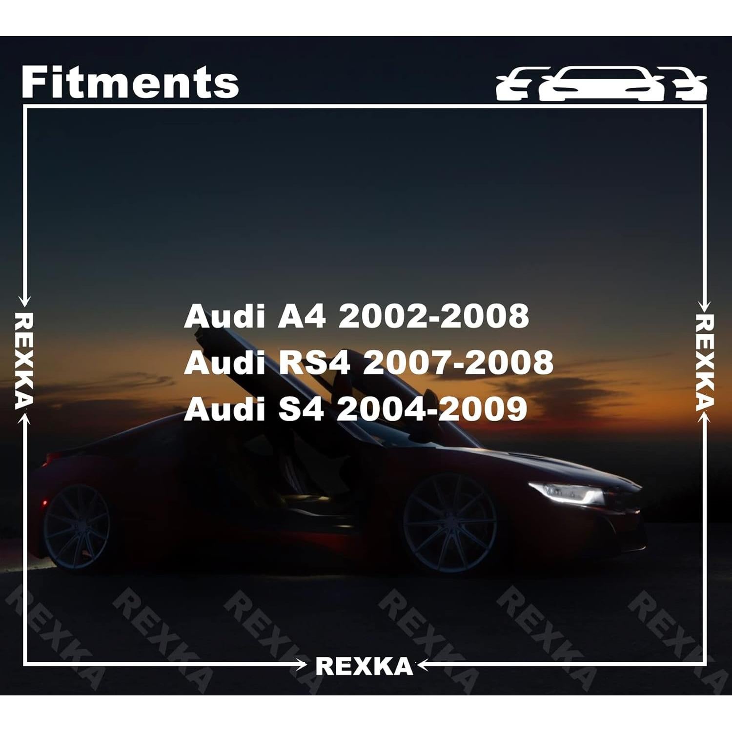 20 Clips de Retención Rexka para Puertas Audi A4 RS4 S4 2002-2009