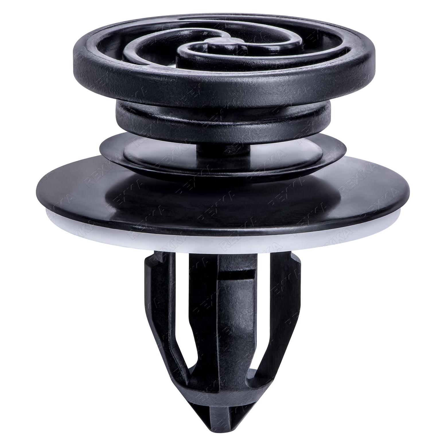 Clips de Panel de Recorte Interior Rexka 30 pcs Nylon Negro