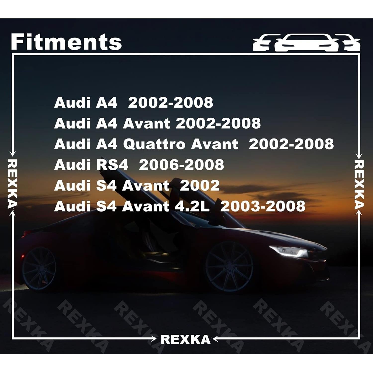 Clips de Panel de Recorte Interior Rexka 30 pcs Nylon Negro