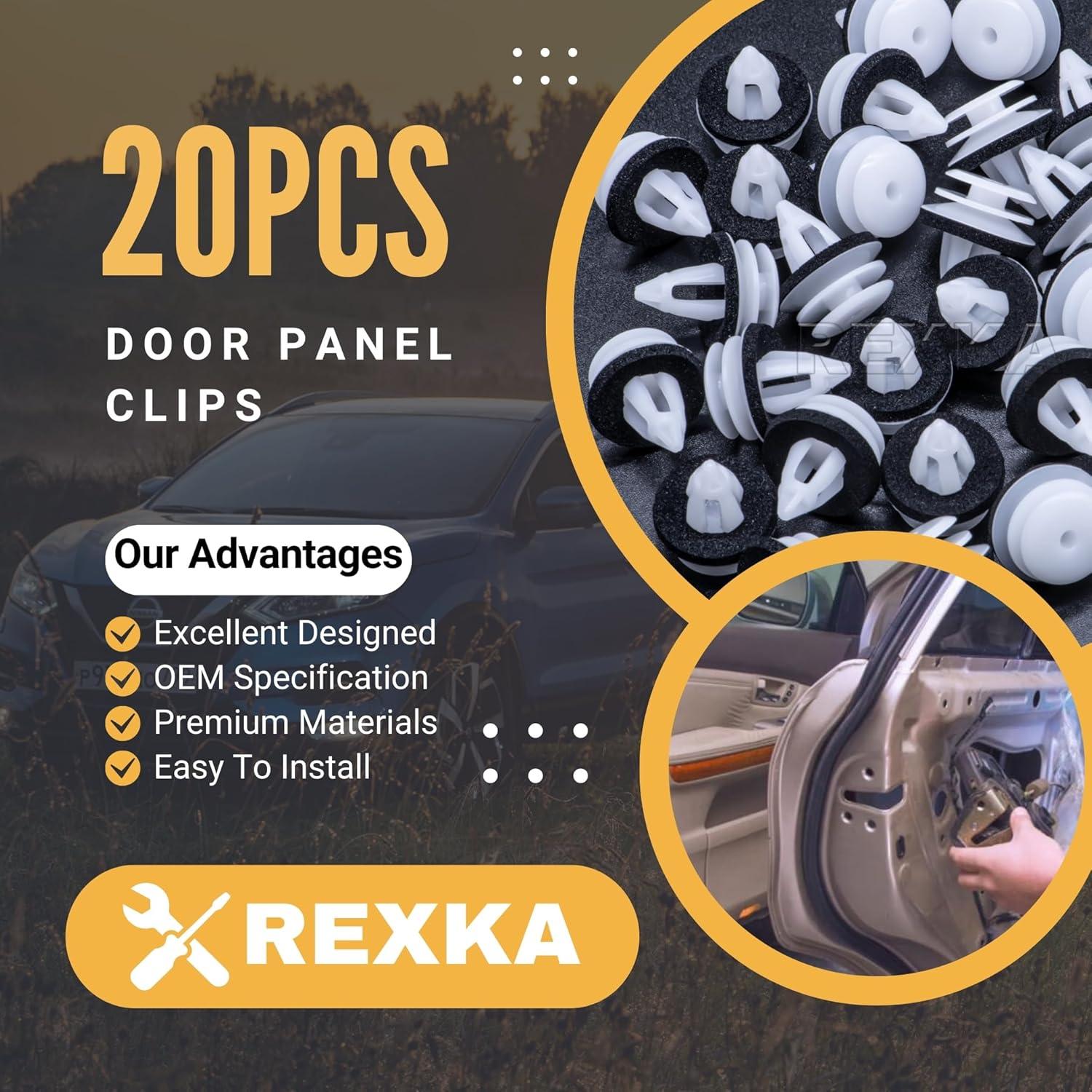 20 Clips de Retención de Panel de Recorte BMW MINI Yongtao