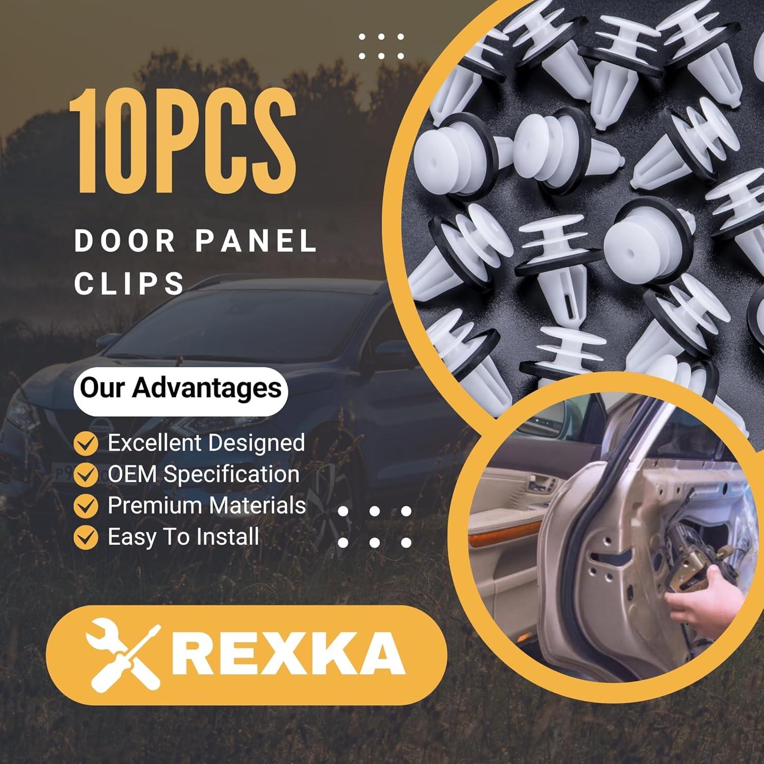 Retenedores de Recorte Frontal Rexka 10pcs para Ford y Lincoln