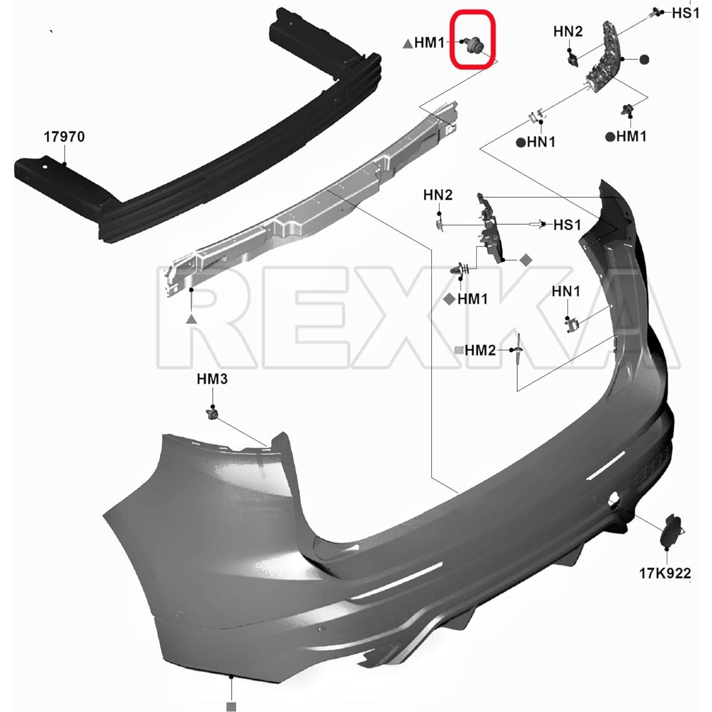 Retenedores de Recorte Frontal Rexka 10pcs para Ford y Lincoln
