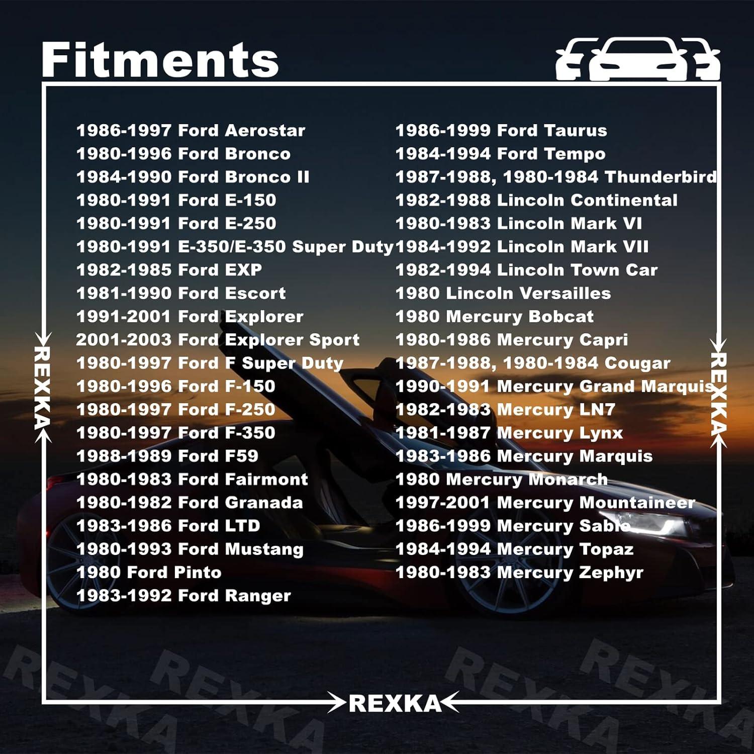 Clips de Retención de Paneles de Puerta Rexka 51pcs para Ford