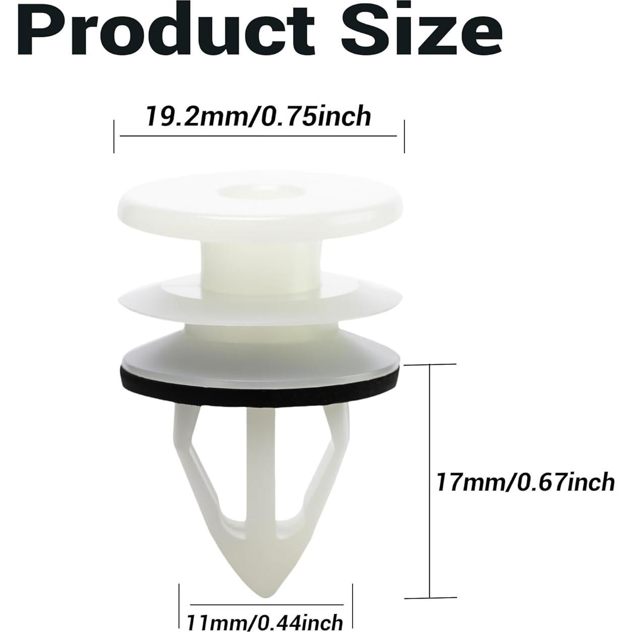 30 Clips de Retención de Panel de Moldura ANTS PART 11519031