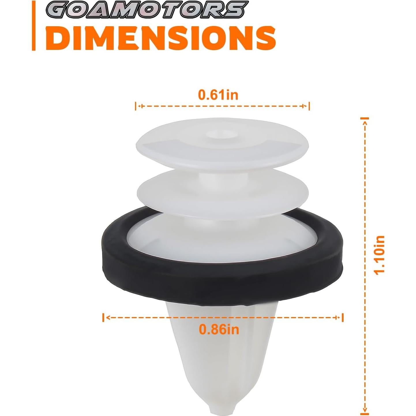 50 Clips de Retención de Panel de Puerta Ford y Lincoln