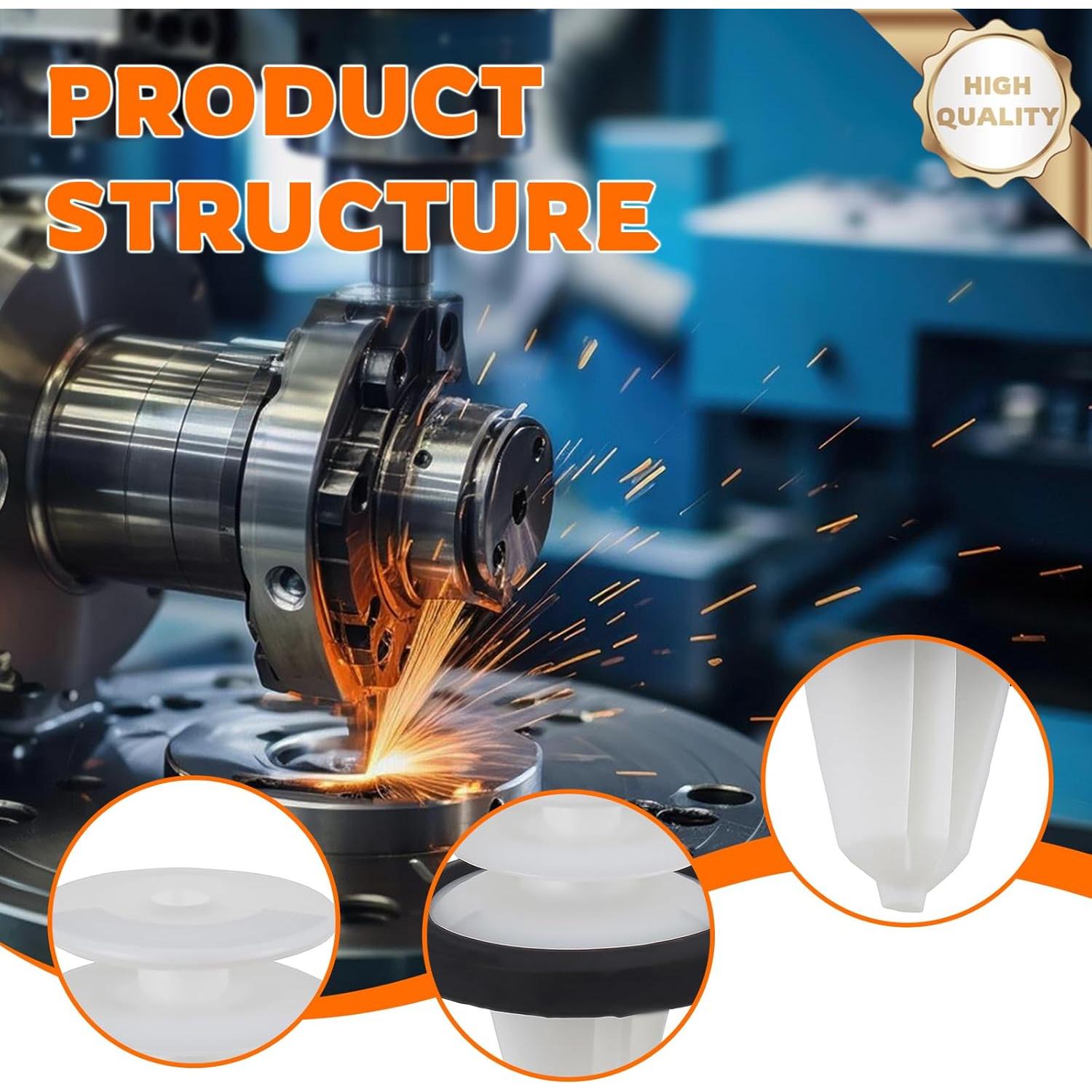 50 Clips de Retención de Panel de Puerta Ford y Lincoln