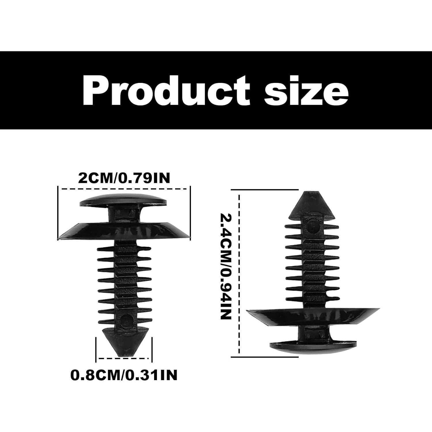 50 Sujetadores de Panel de Recorte de Puerta TOPCNOEM para Ford