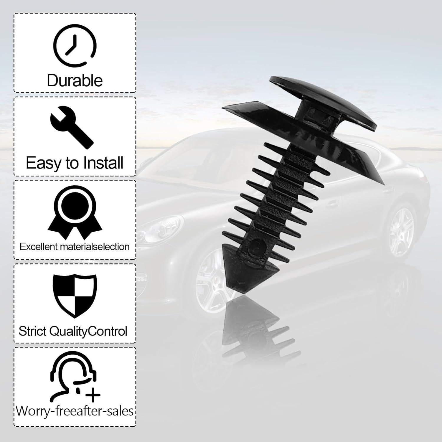 50 Sujetadores de Panel de Recorte de Puerta TOPCNOEM para Ford