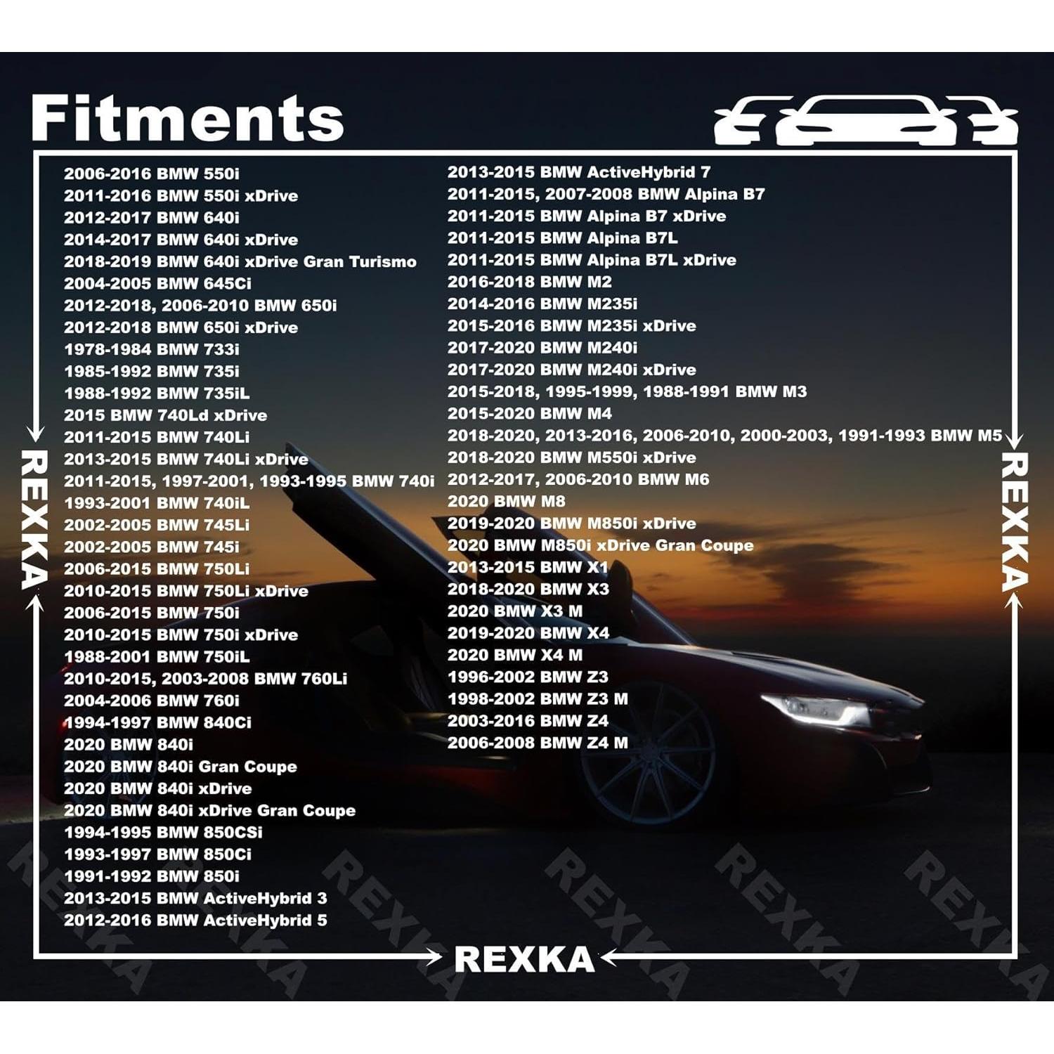 30 Clips de Umbral de Puerta Rexka para BMW 51471840960