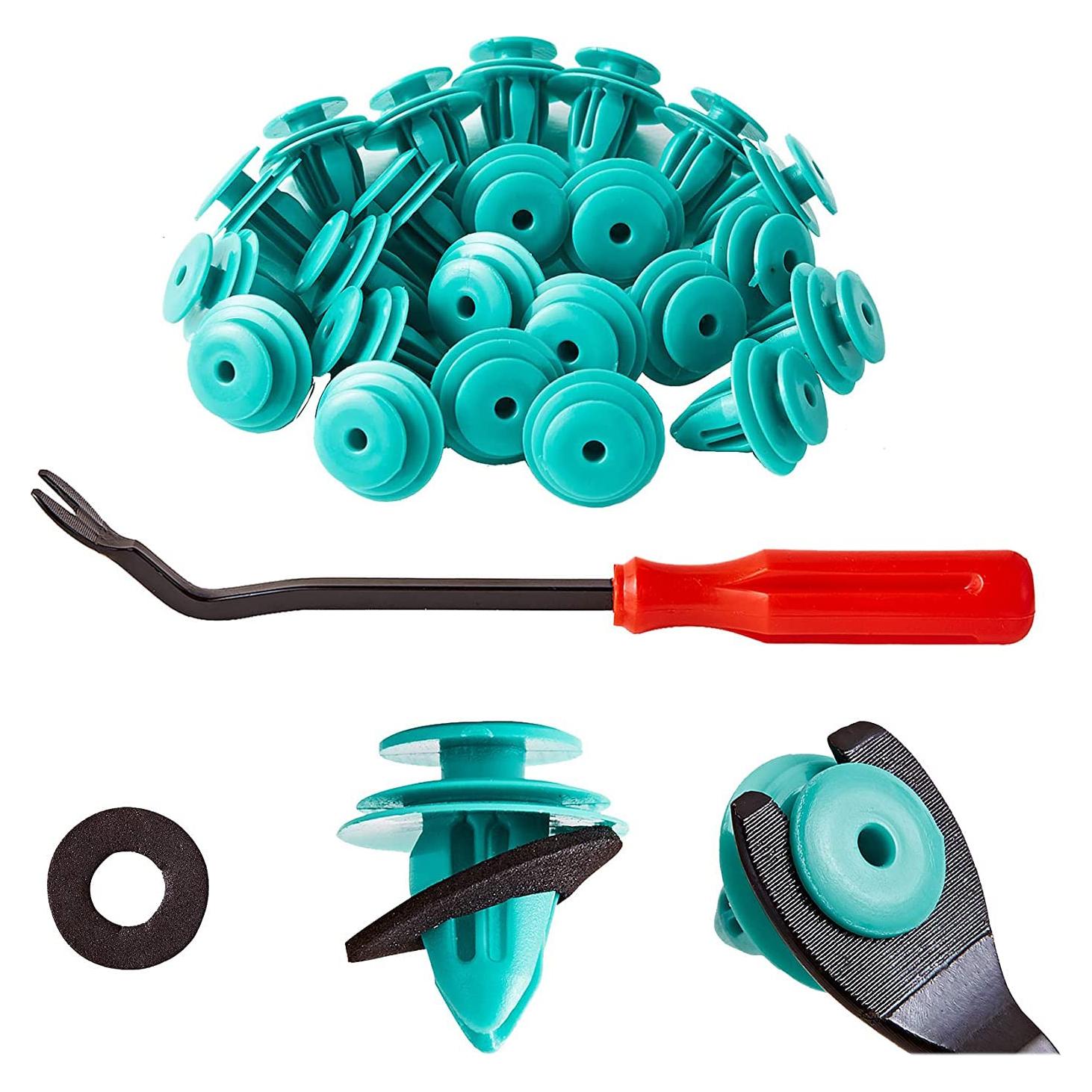 100 Clips de Retención de Panel de Puerta Toyota + Removedor