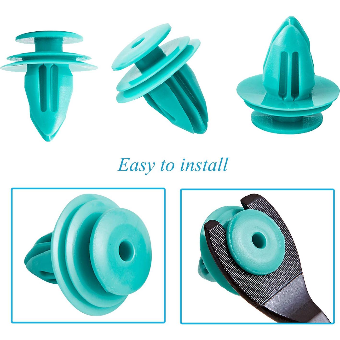 100 Clips de Retención de Panel de Puerta Toyota + Removedor