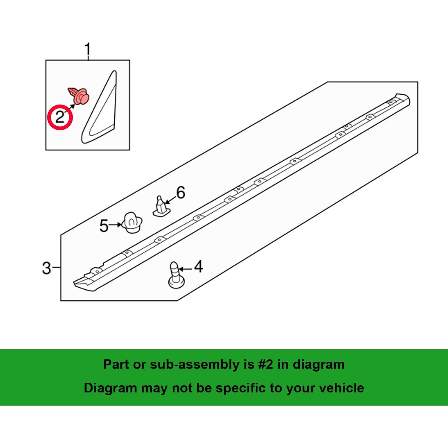 25 Piezas Clip de Retención OAUTOO para Mitsubishi