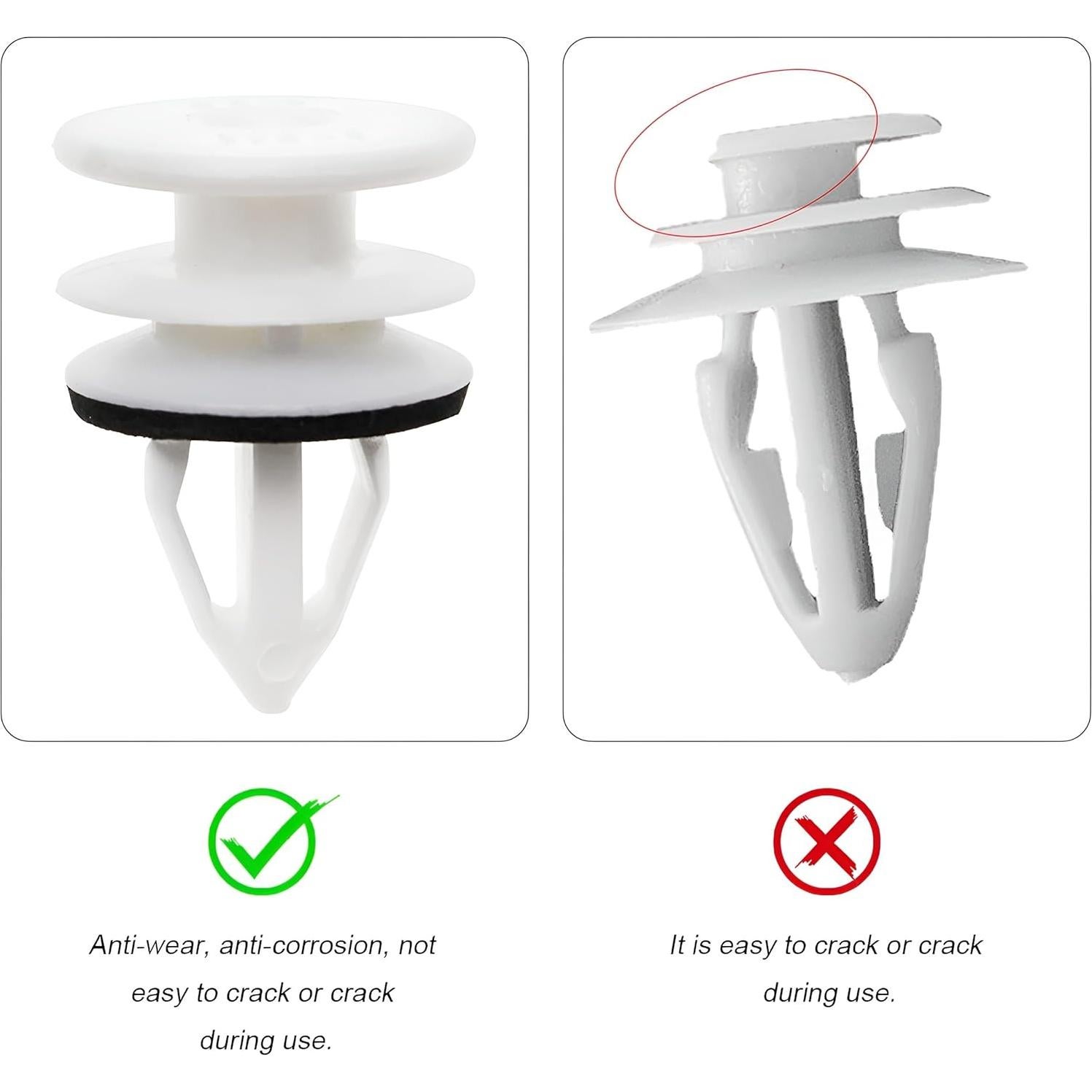 30 Clips de Retención de Panel de Recorte de Puerta TNAIYH