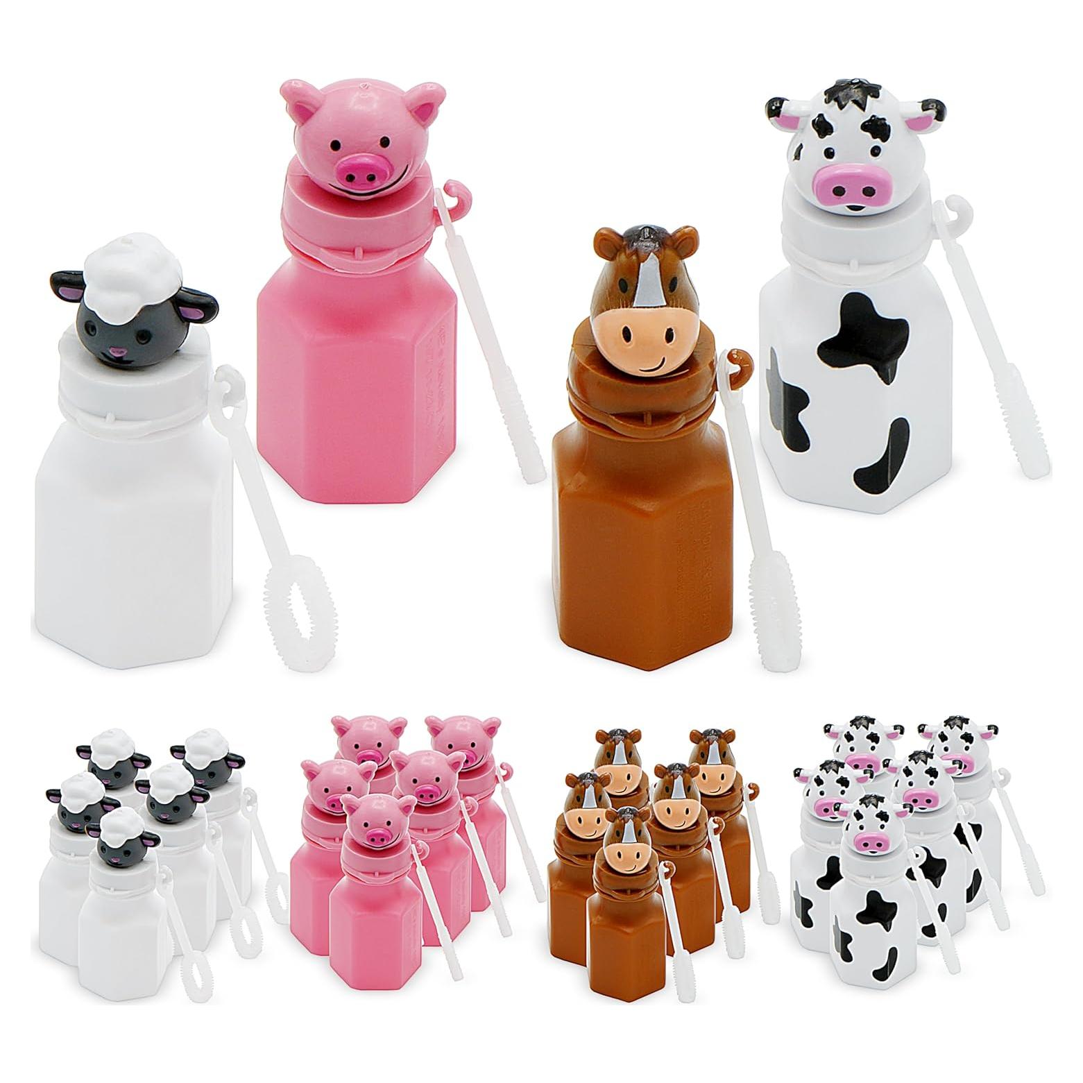 Burbujas de Animales de Granja 4E - Paquete de 24 - 7,62 cm