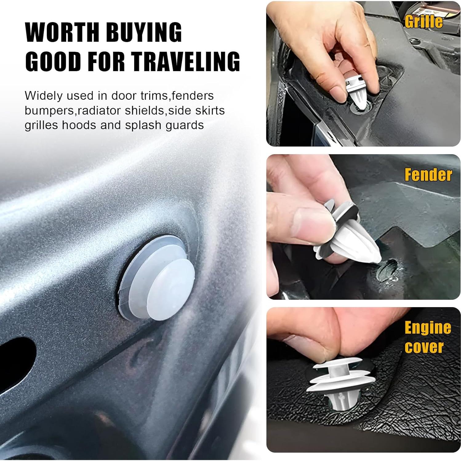 30 Sujetadores de Panel de Recorte de Puerta SOMUCH 13-18mm