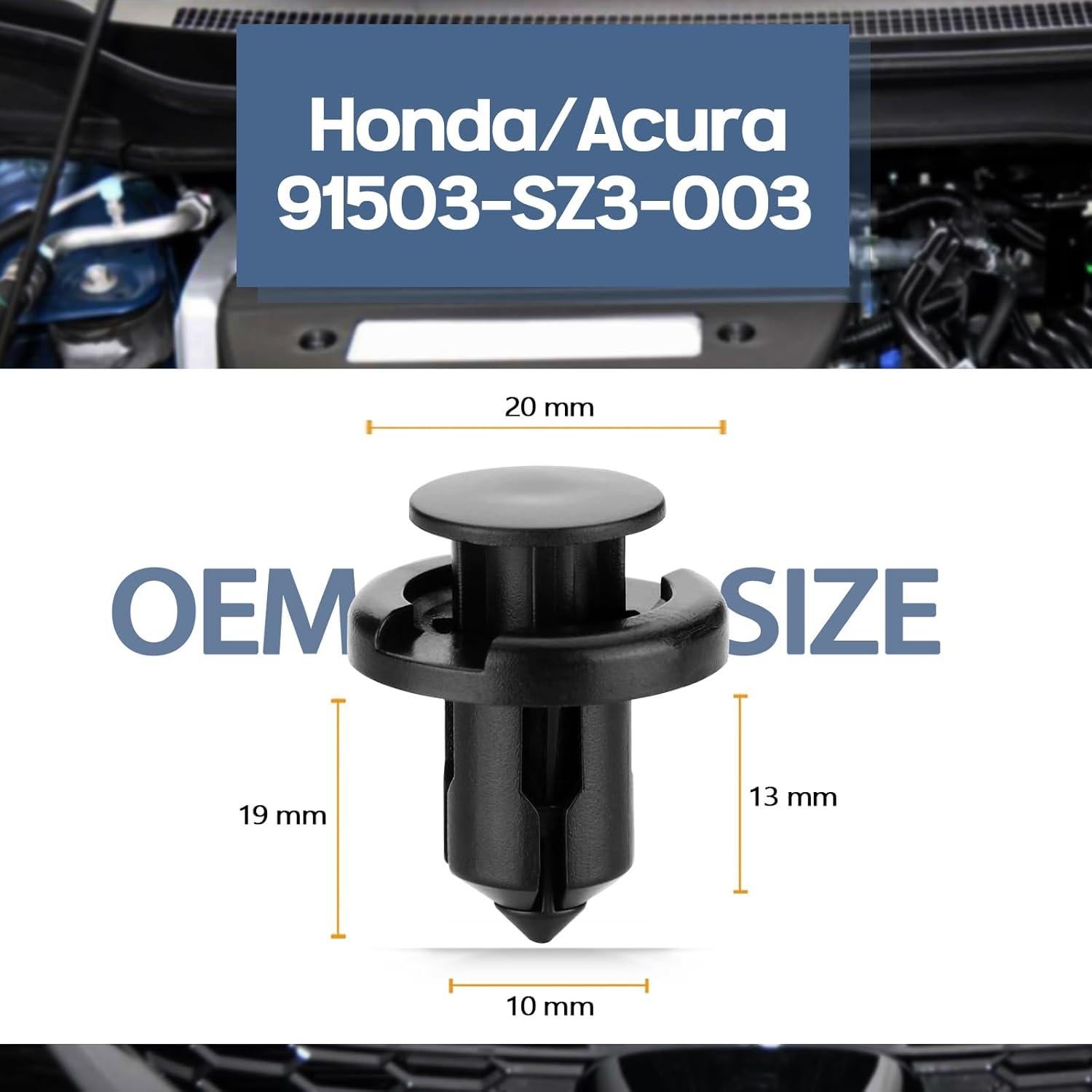 Xislet 120 Pcs Sujetadores Remaches POM para Honda Acura