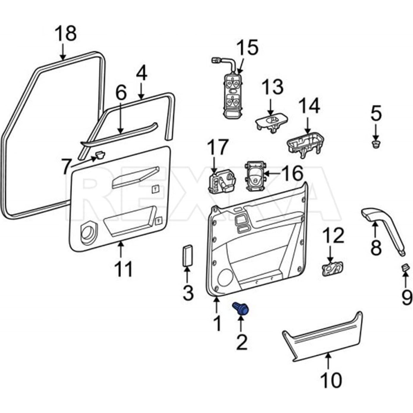 Clip de Panel de Recorte de Puerta Mercedes Benz G55 G500 G63