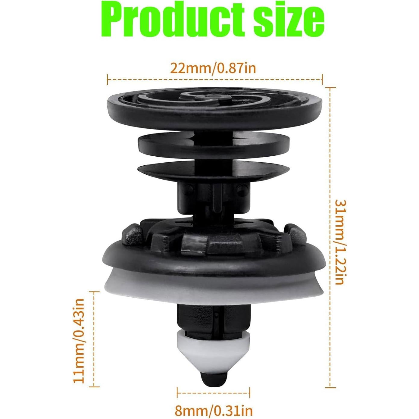 20 Clips de Retención de Panel de Moldura A-udi 7L6-868-243