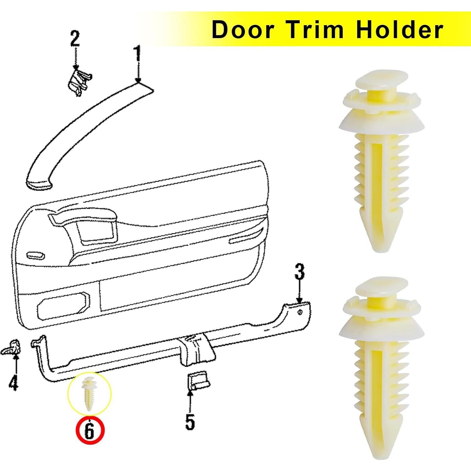 40 Sujetadores de Panel de Puerta de Coche MUQIDA 15545202