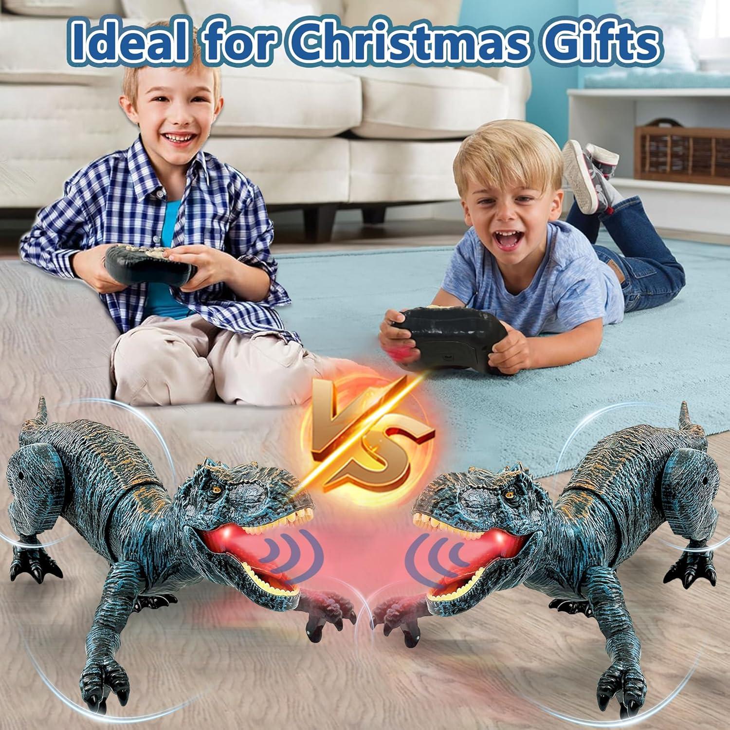 Dinosaurio RC T-Rex Richgv con Luz y Spray para Niños