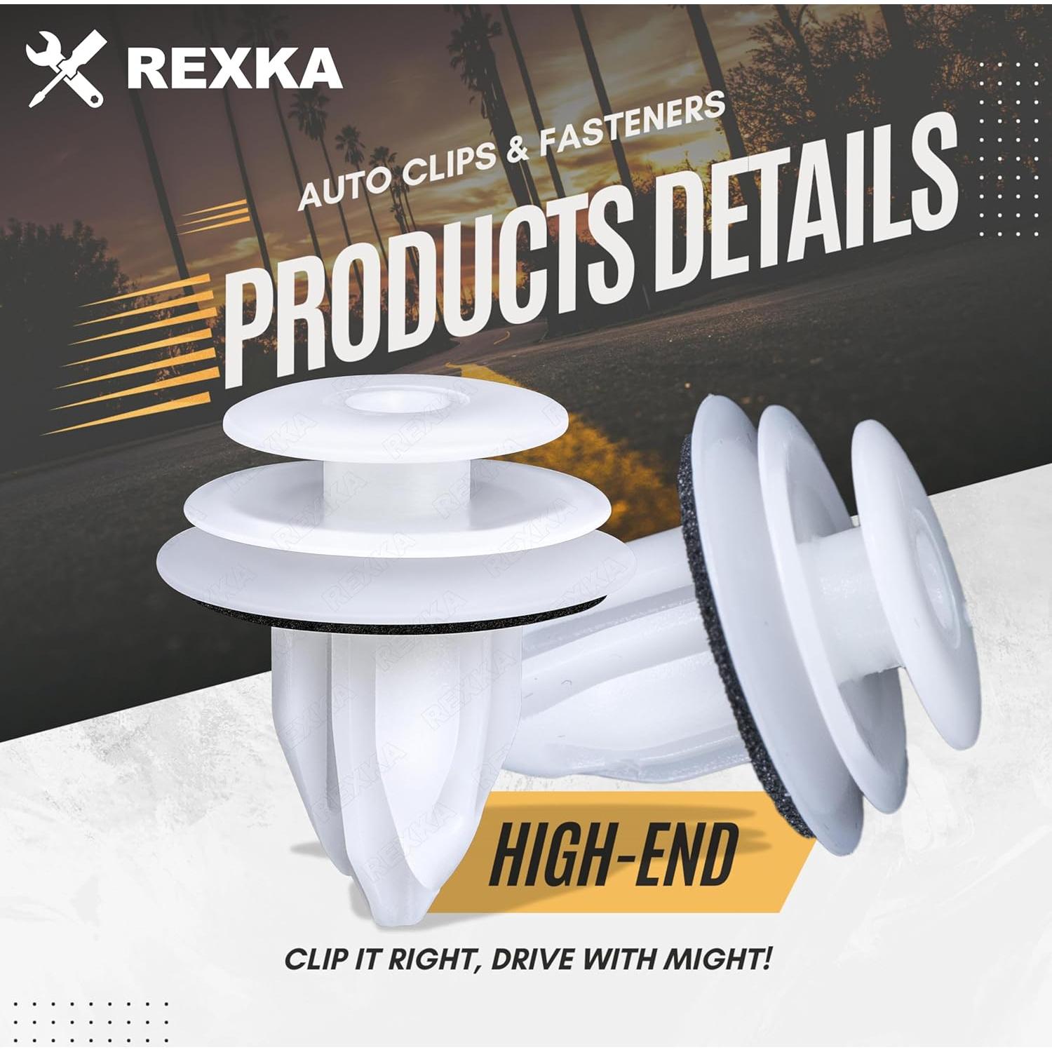 Sujetadores de Panel de Recorte de Puerta Rexka 40pcs OEM 90467-A0005