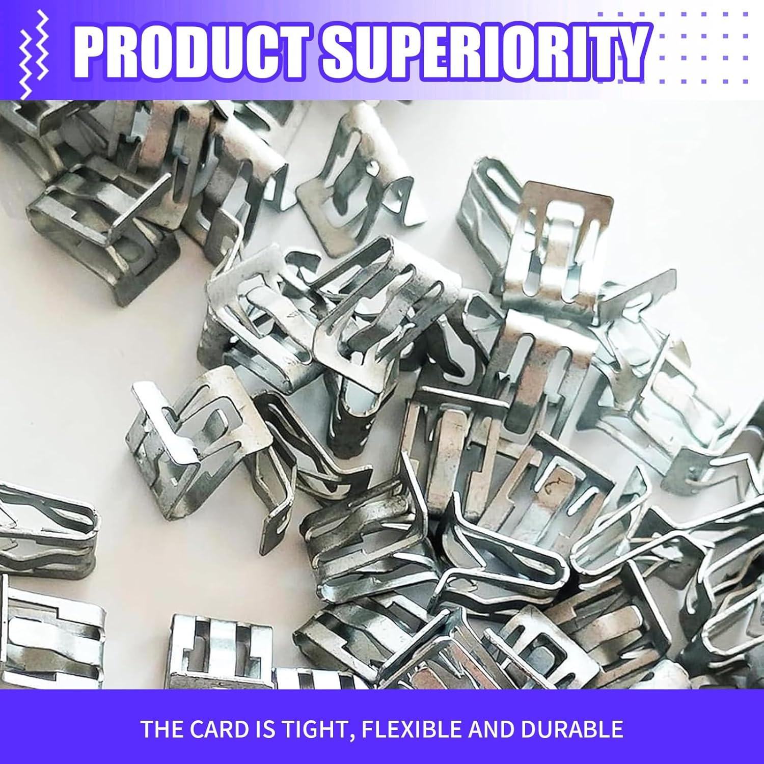 Clips de Panel Interior Automotriz Downhill 15 PCS Metal Plata