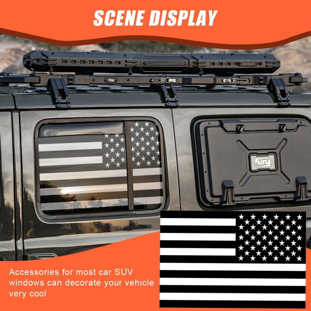 Calcomanías de Ventana Lateral Americana LHDOS 73.66x40.64cm