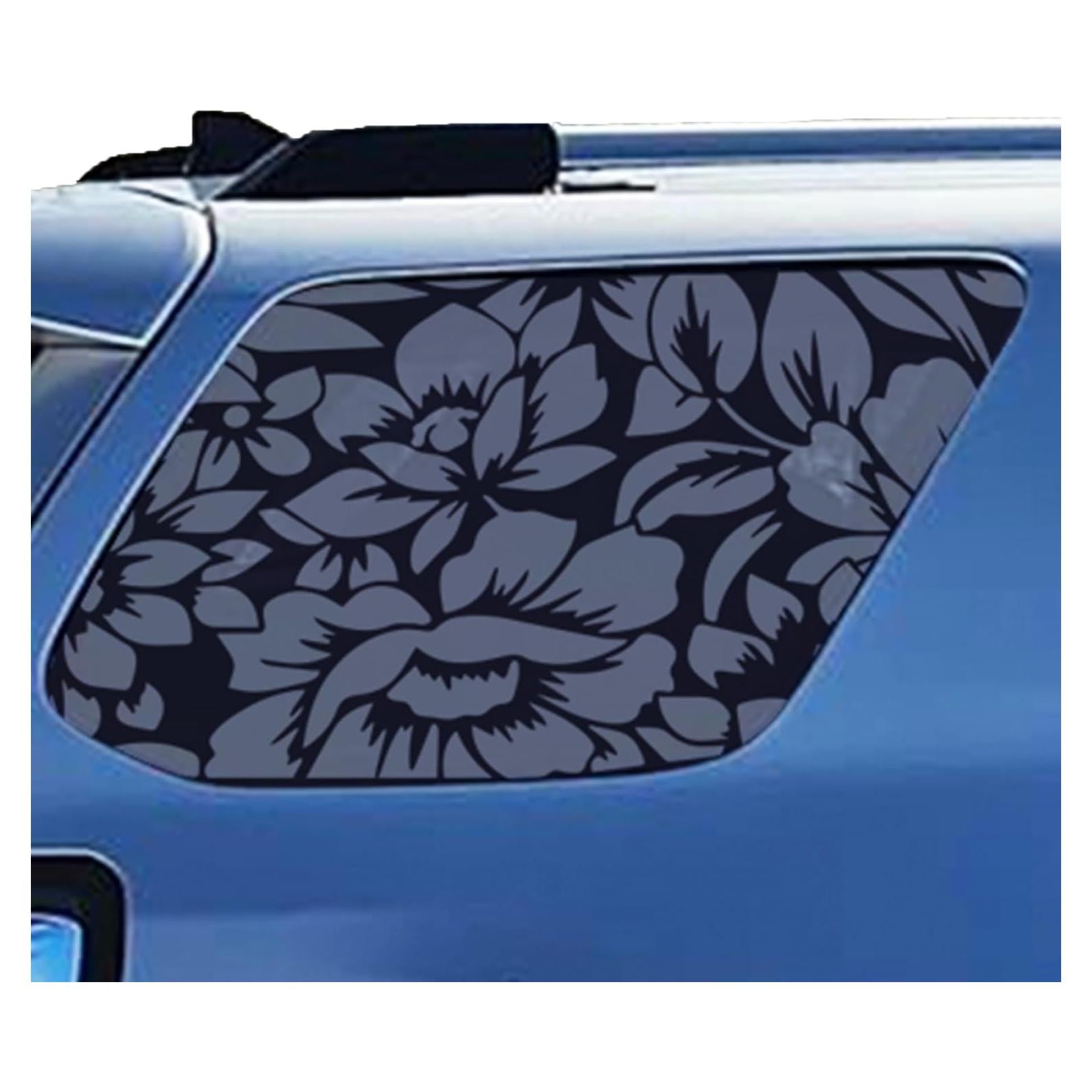 Calcomanías Florales para Ventana Lateral Trasera Xinghe 42x100cm