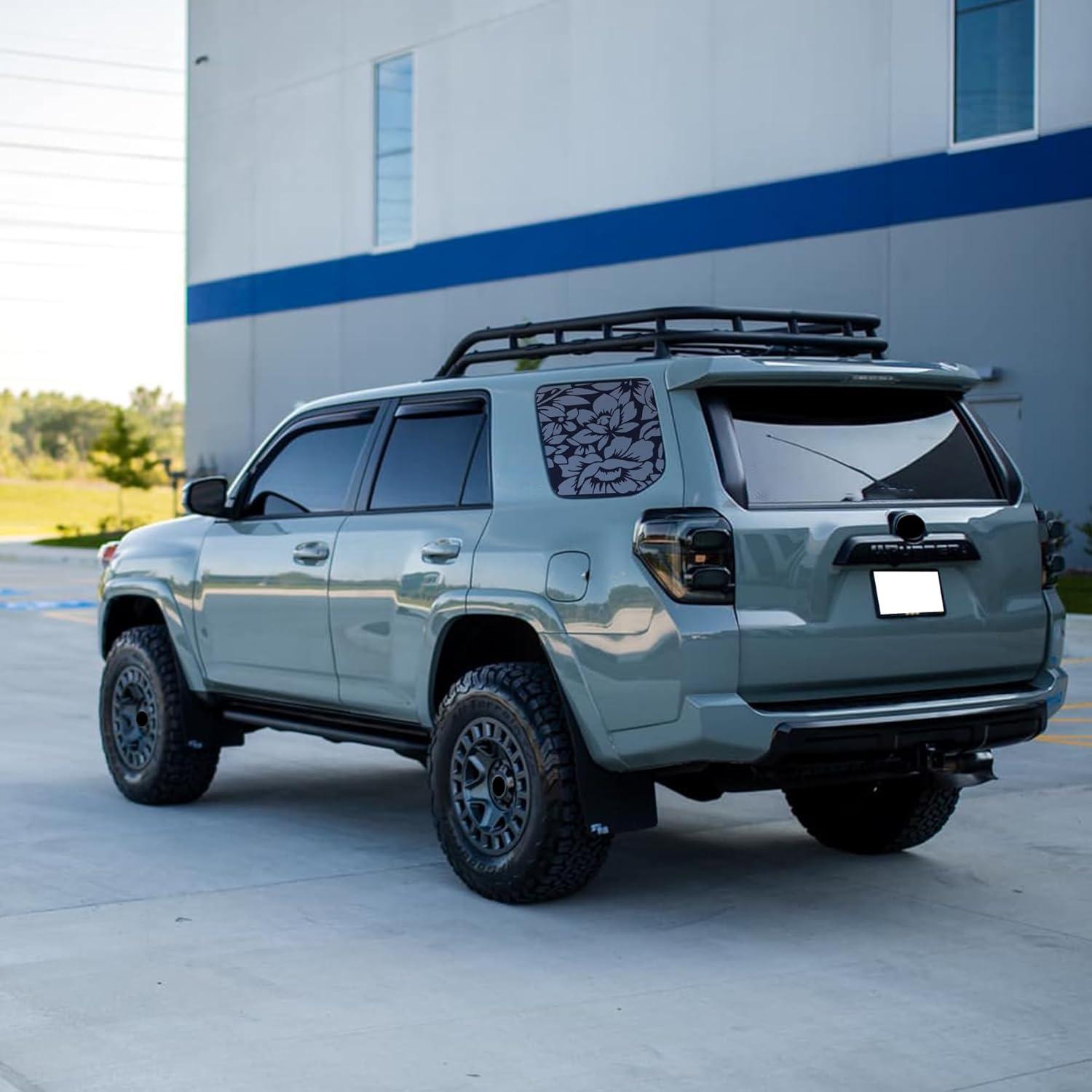 Calcomanías Florales para Ventana Lateral Trasera Xinghe 42x100cm