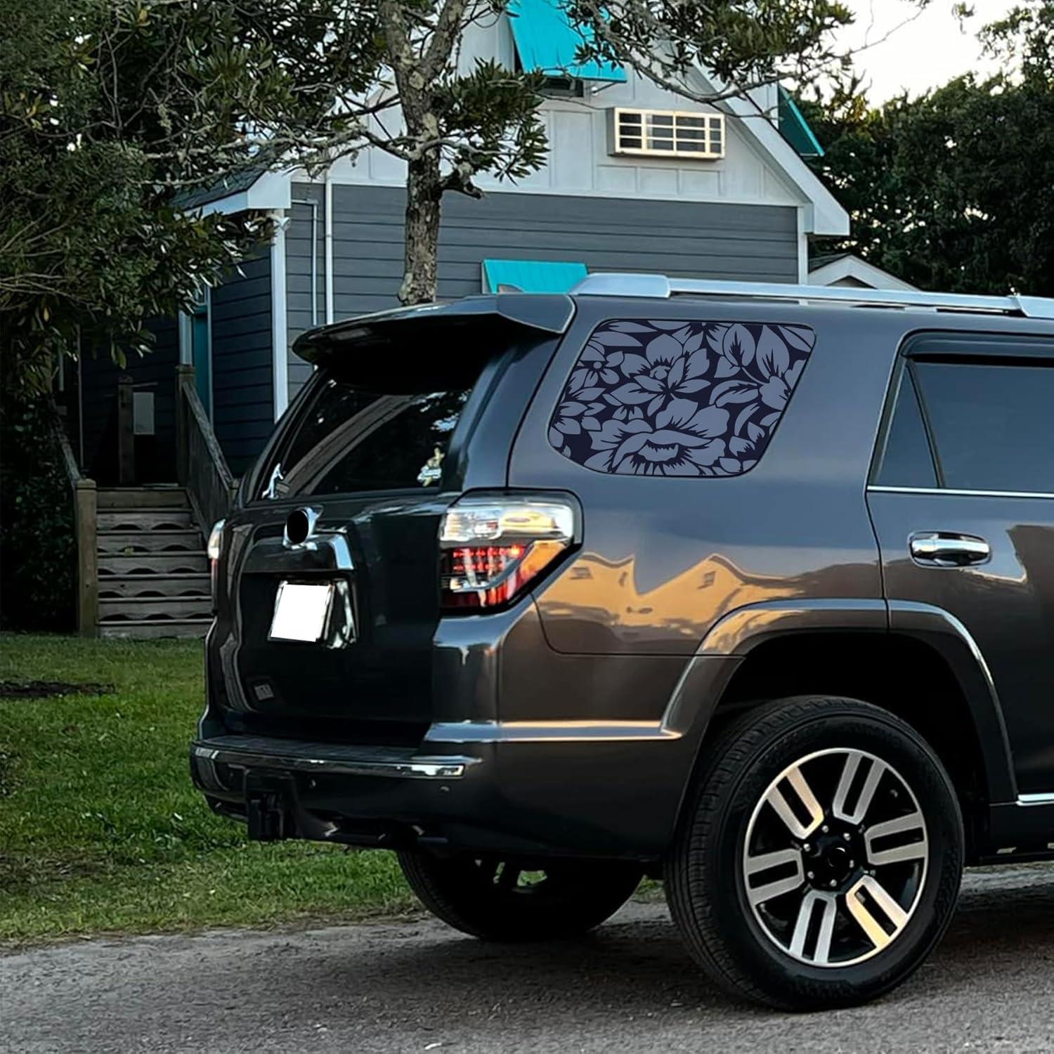 Calcomanías Florales para Ventana Lateral Trasera Xinghe 42x100cm