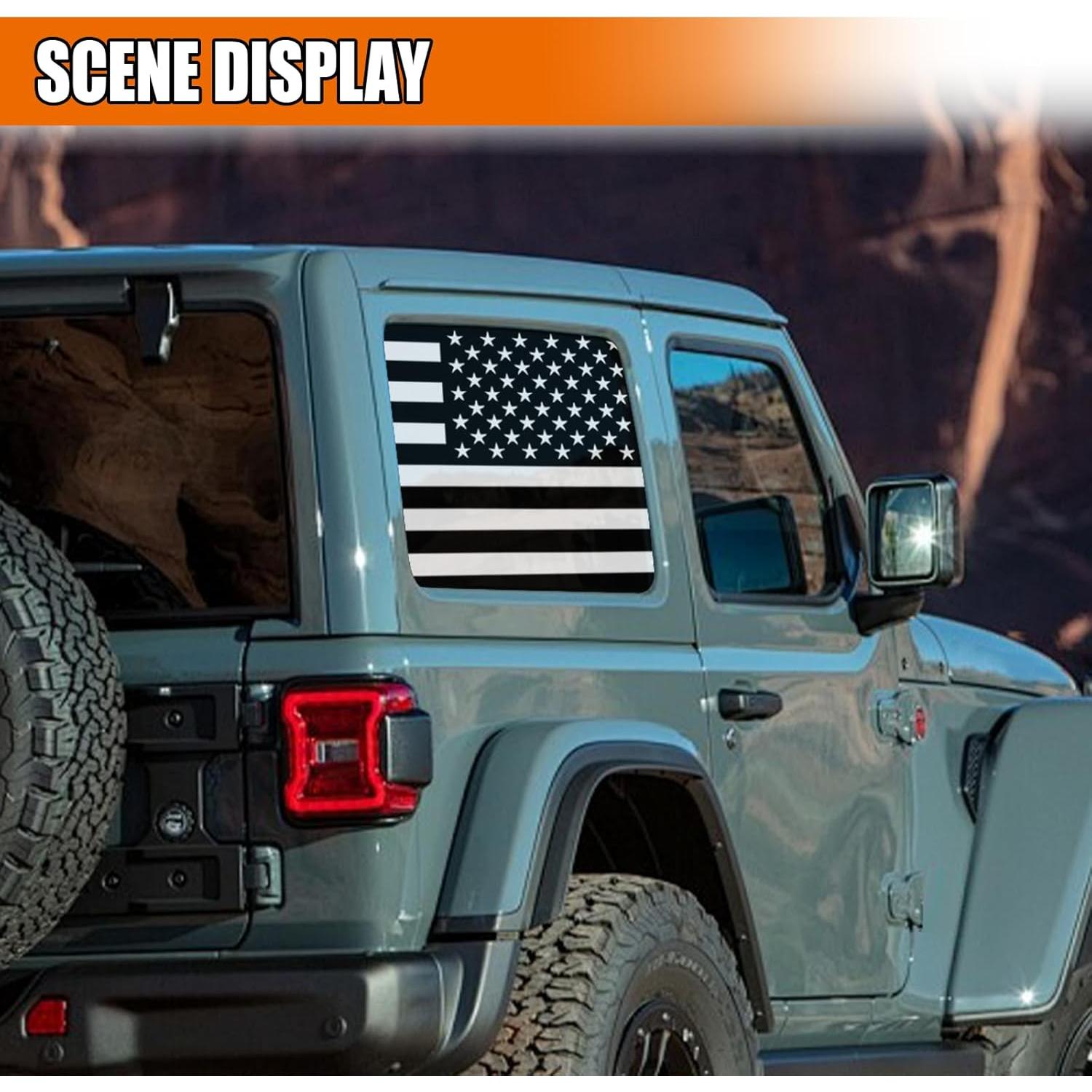 Calcomanía de Ventana Bandera Americana GAOLAOSY 73.66x40.64cm