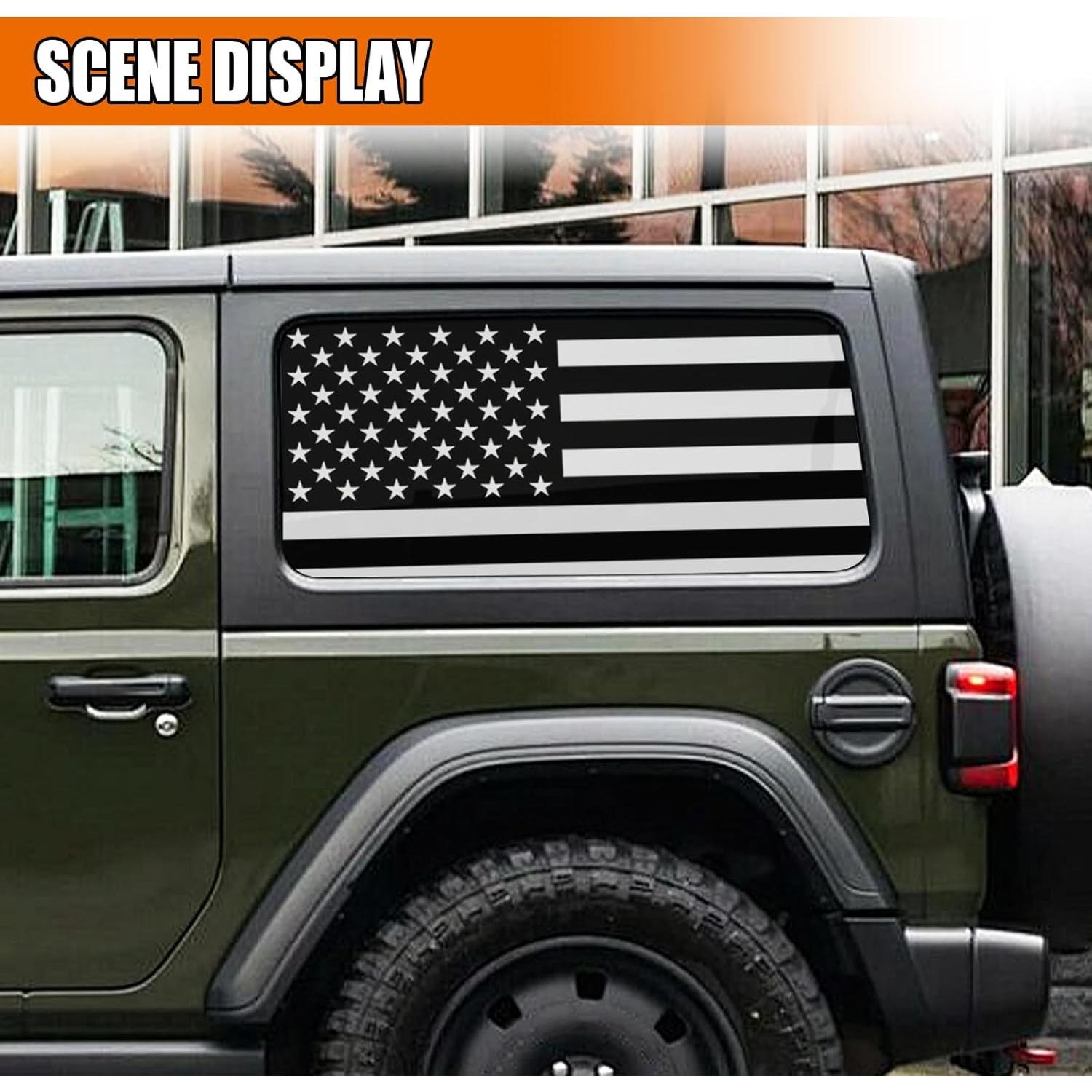 Calcomanía de Ventana Bandera Americana GAOLAOSY 73.66x40.64cm