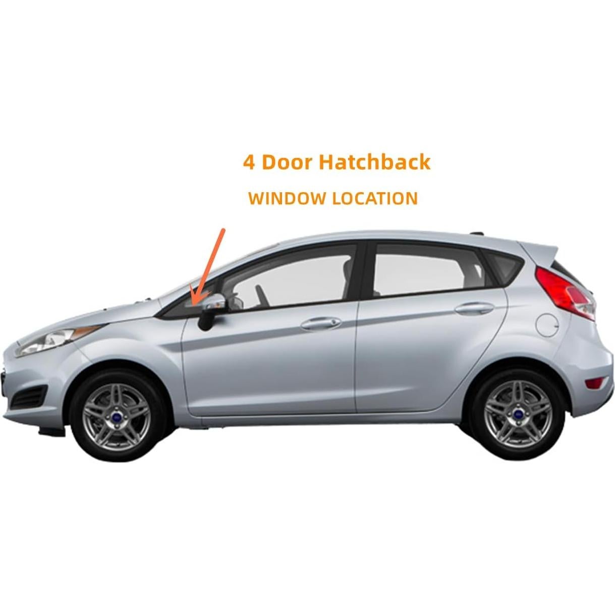 Cristal Ventana Lateral Izquierdo Ford Fiesta 2011-2019