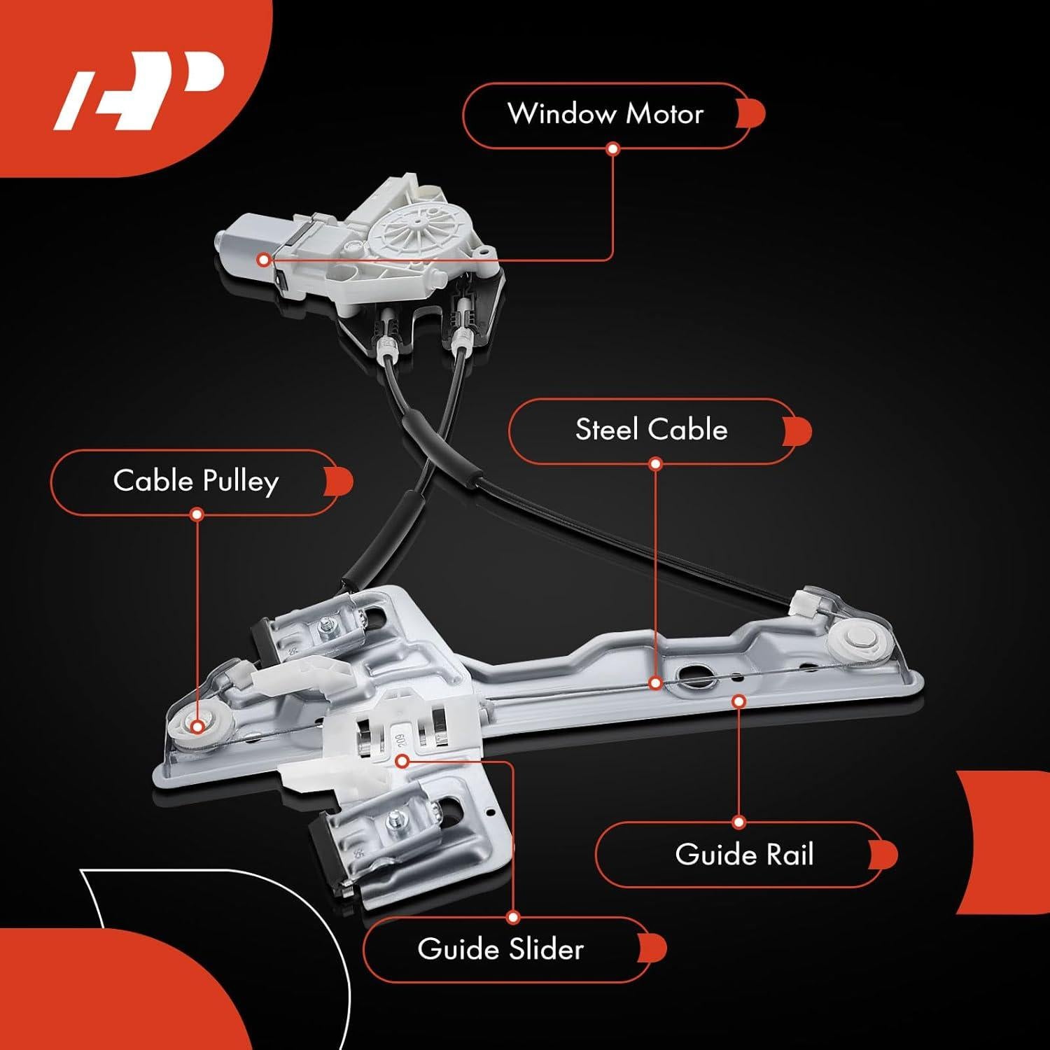 Regulador de Ventana Eléctrico A-Premium Ford Fiesta 2011-2019