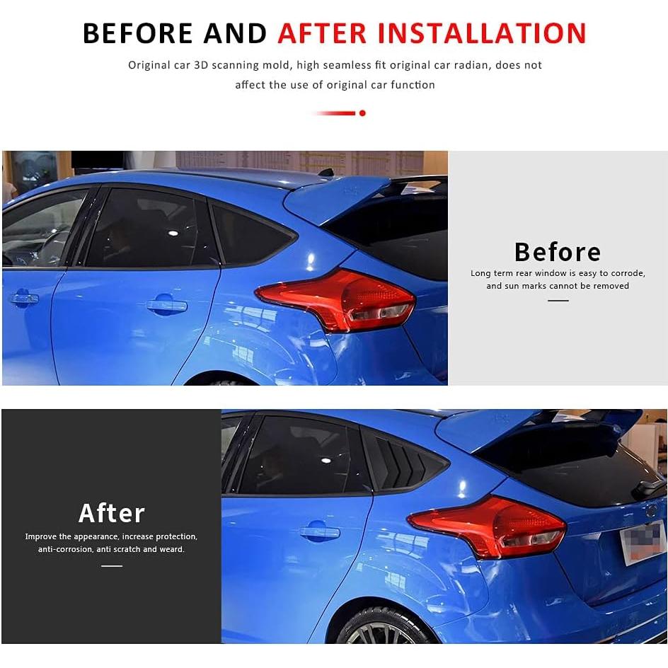 Persianas Laterales para Ford Focus ST RS MK3 2012-2018 DLOVEG