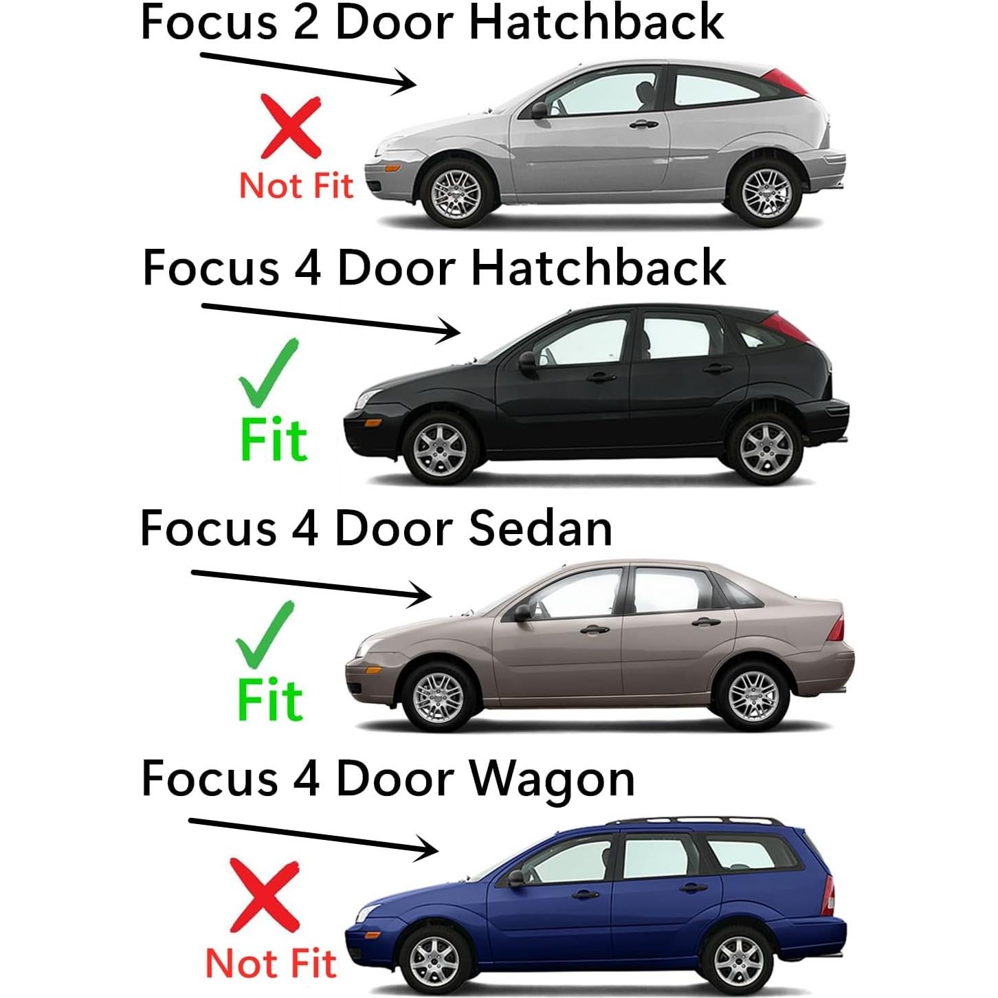Cristal Ventana Puerta Trasera Izquierda Ford Focus 2000-2007
