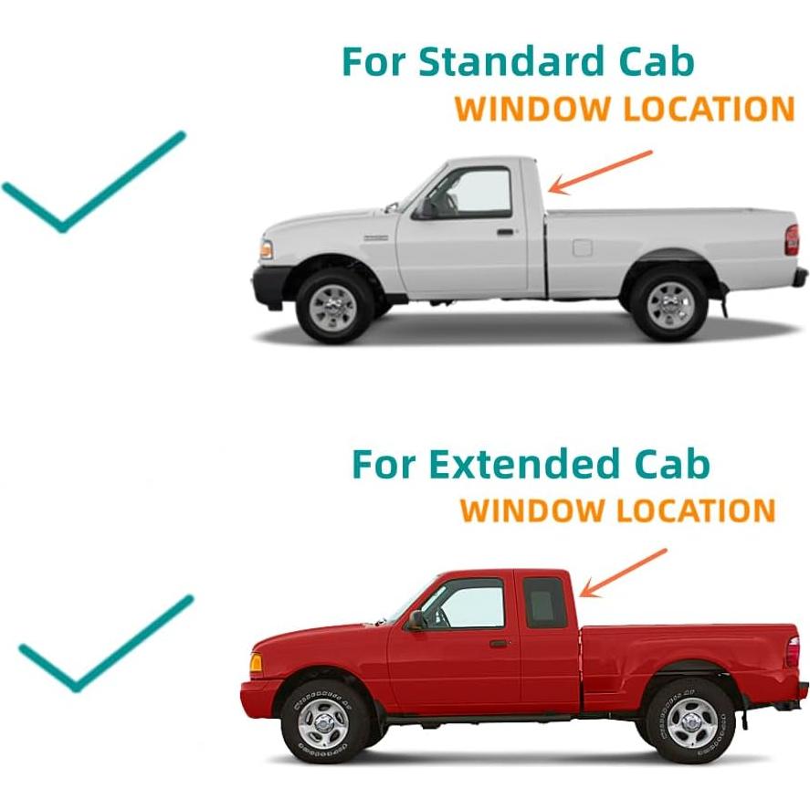 Cristal de Ventana Trasera Estacionaria Ford Ranger 1998-2011