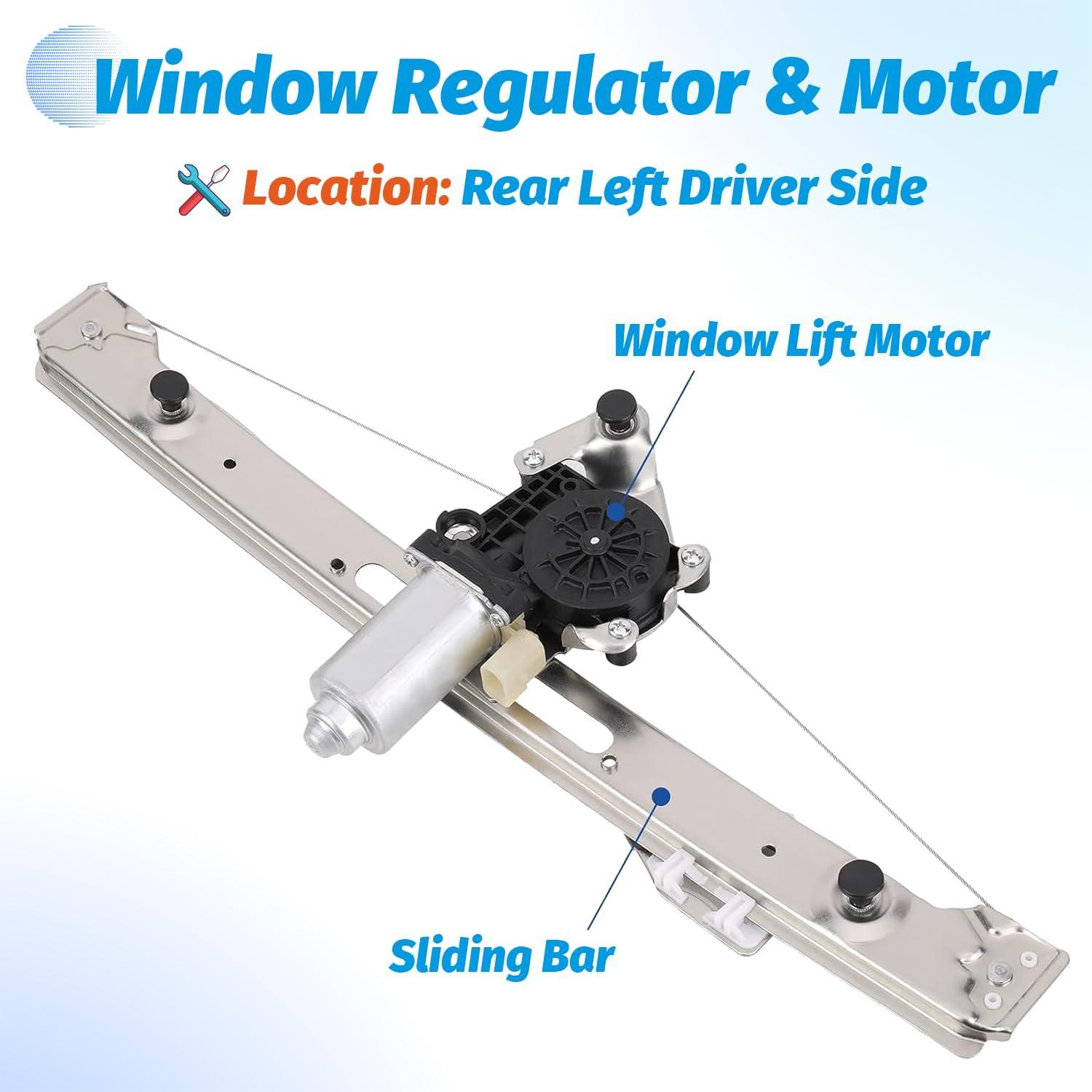 Regulador de Ventana Eléctrica Vurkcy SJQ Trasero Izquierdo BMW E46