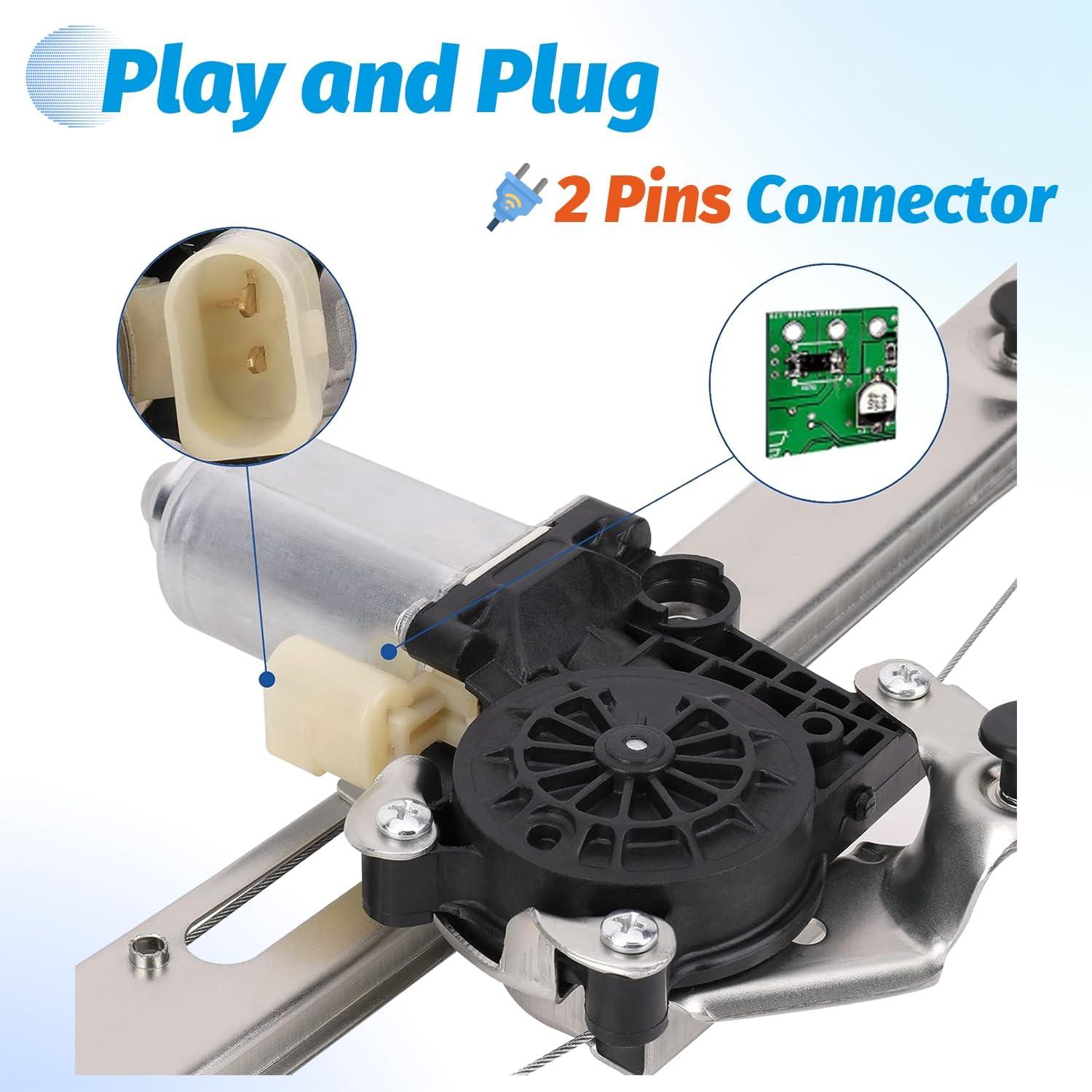 Regulador de Ventana Eléctrica Vurkcy SJQ Trasero Izquierdo BMW E46