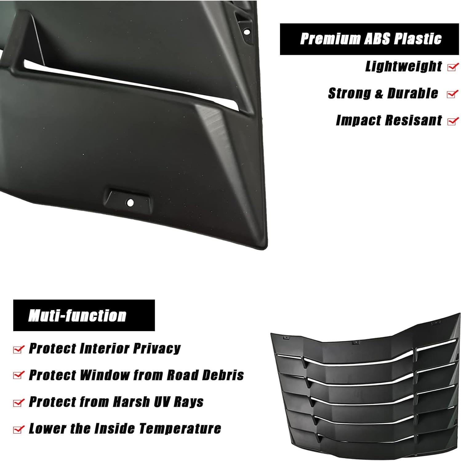 Persianas de Ventana Trasera y Lateral GaeaAuto para Chevy Camaro 2016-2021