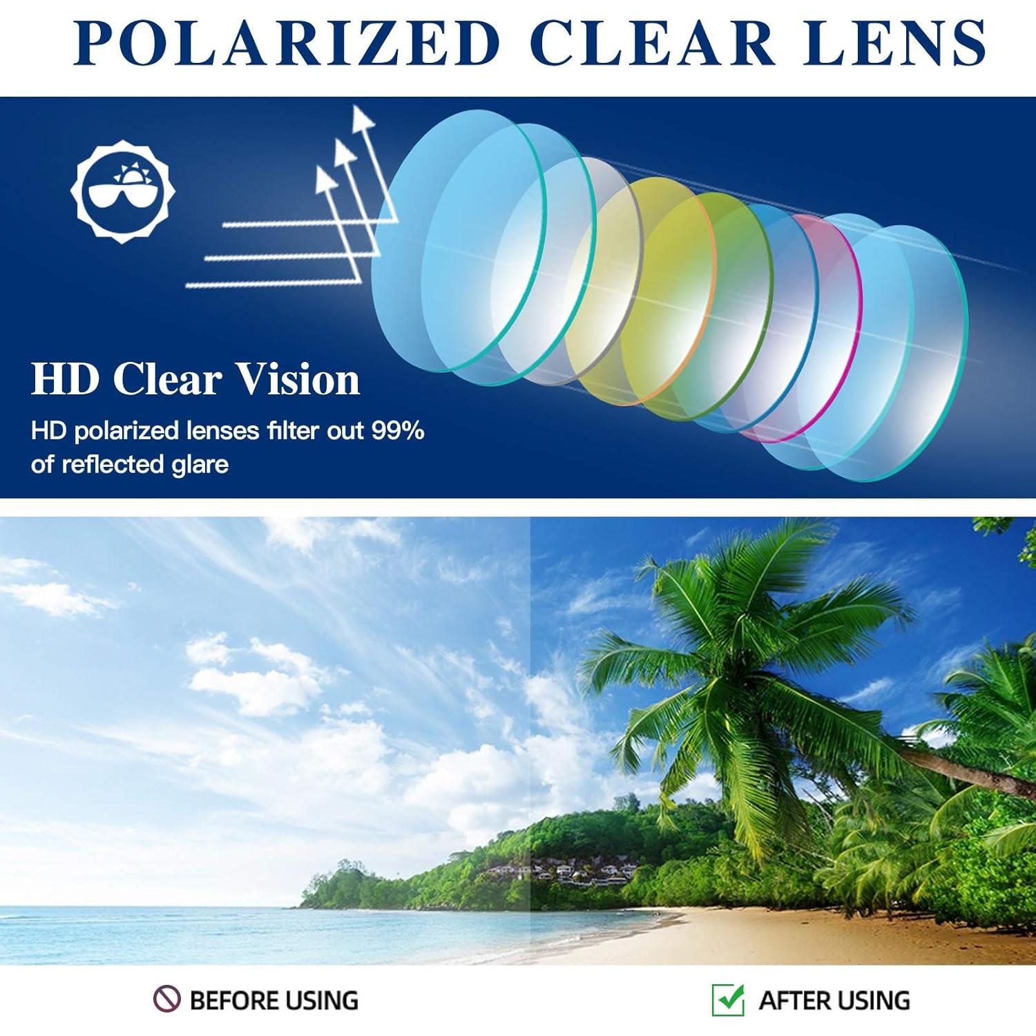 Gafas de sol de madera DUCO polarizadas UV400 para hombres