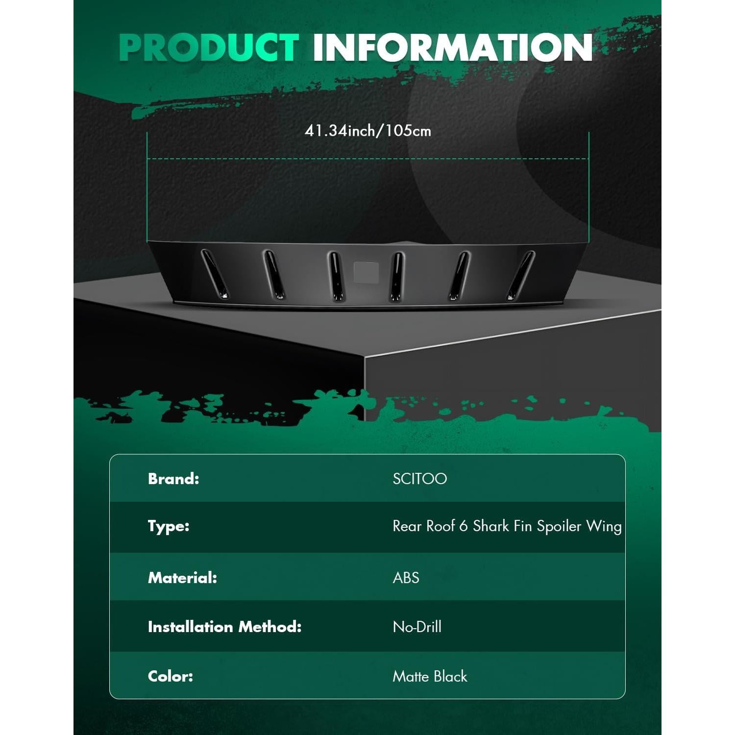 Alerón Trasero SCITOO para Mitsubishi Lancer 4 Puertas 2.4L