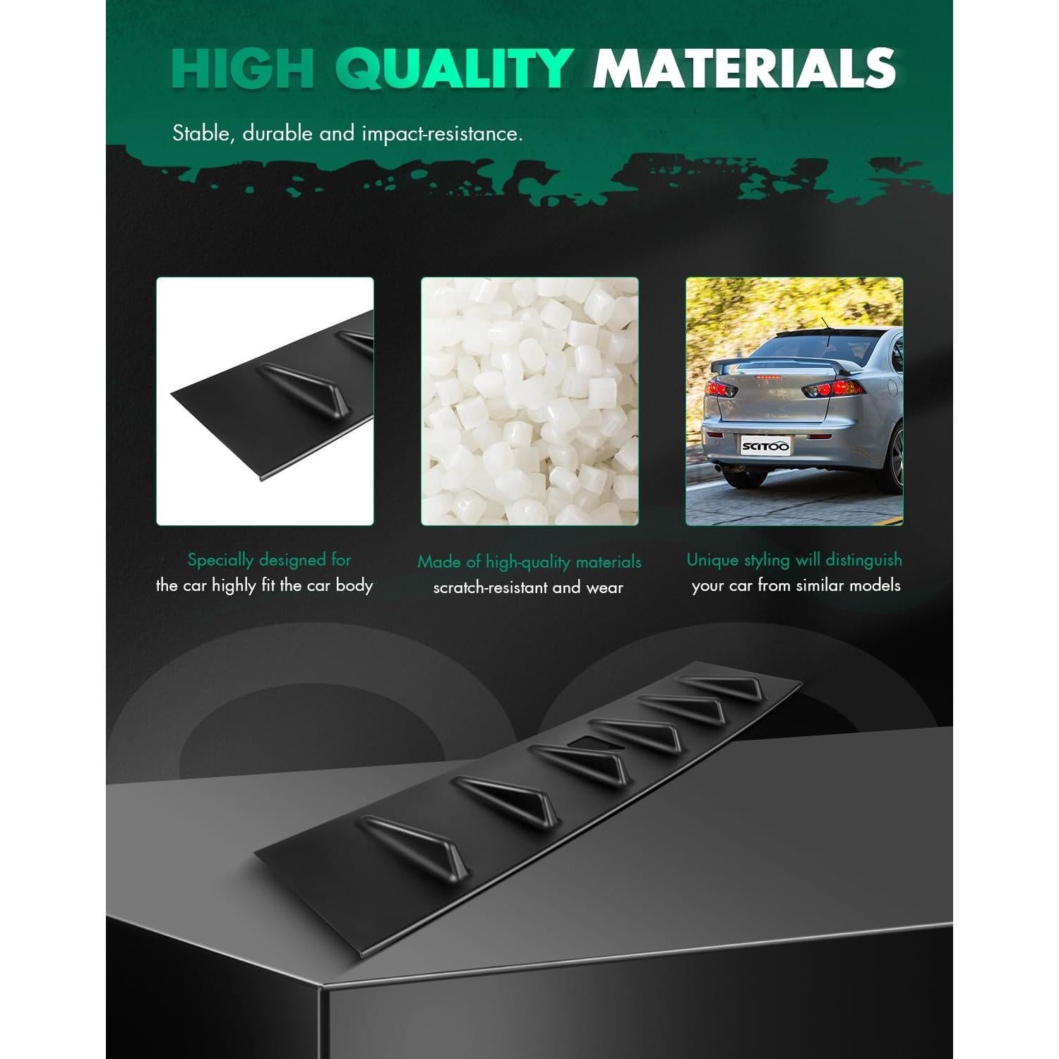 Alerón Trasero SCITOO para Mitsubishi Lancer 4 Puertas 2.4L