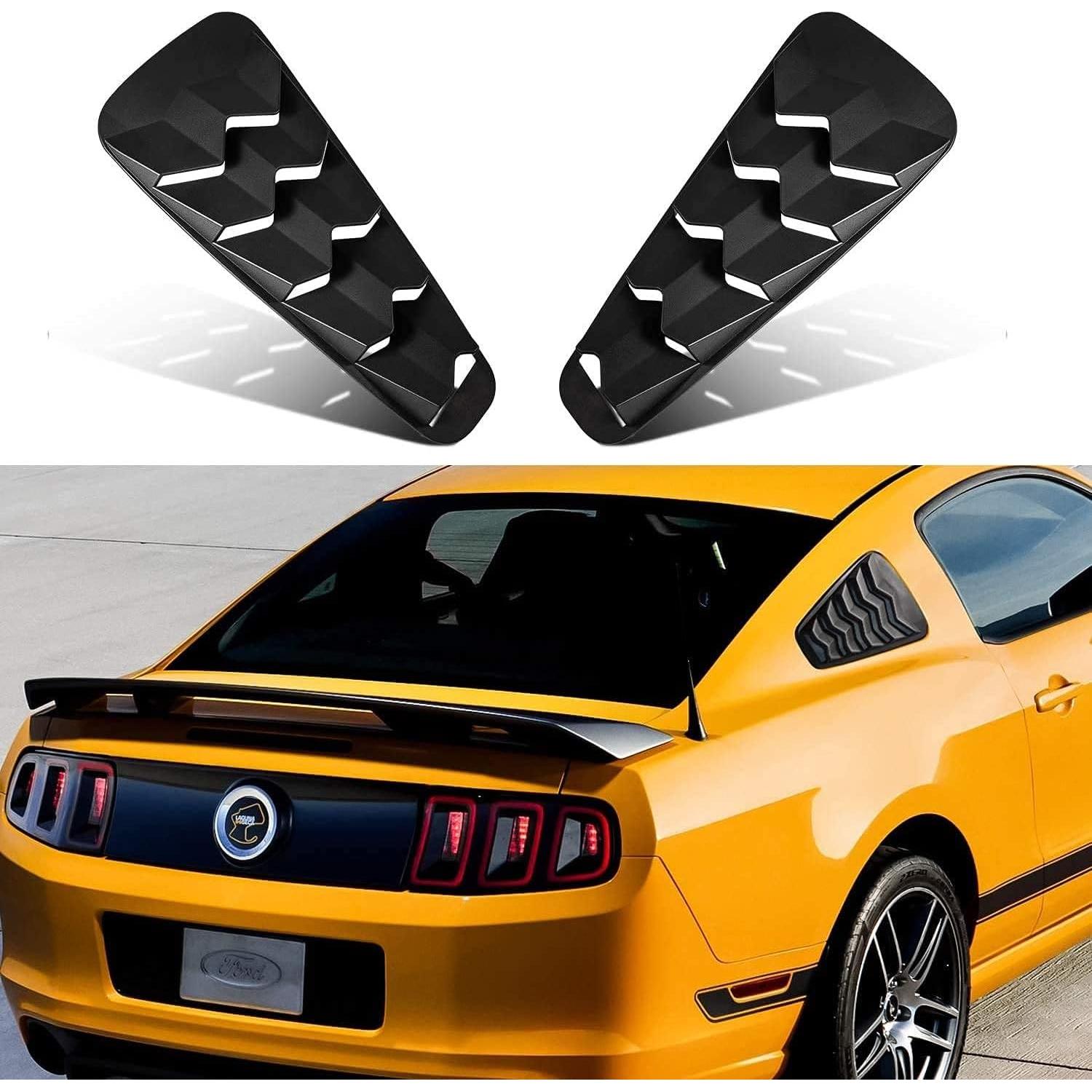 Persianas de Ventana Danti para Ford Mustang 2005-2014 Negro Mate