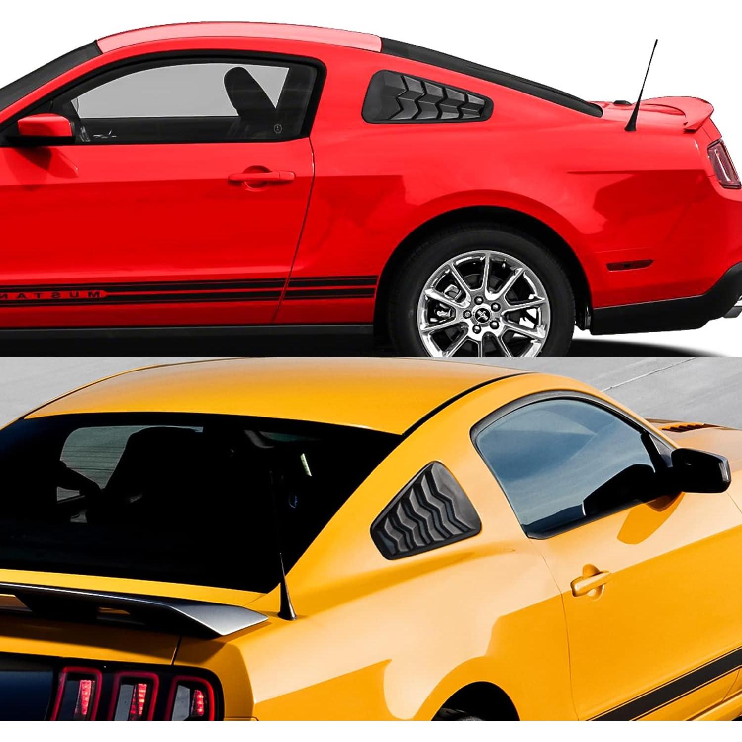 Persianas de Ventana Danti para Ford Mustang 2005-2014 Negro Mate